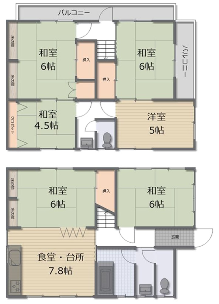 富松町4丁目の間取り