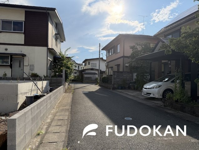 山形市大野目１丁目の新築一戸建の前面道路含む現地写真|前面道路