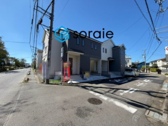 所沢弥生町2期　全2棟　新築戸建ての前面道路含む現地写真|令和8年10月1日撮影。