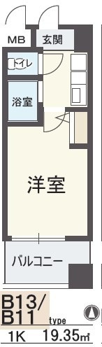 HOPE CITY天神橋の間取り