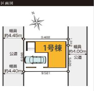 船橋市浜町１丁目３期の区画図