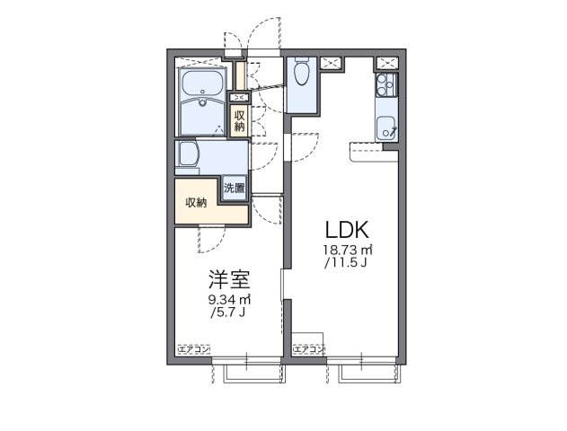 【間取り】 | レオパレスエイムフル北千住