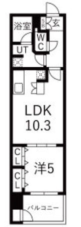 ラシュレ北浜の間取り|ラシュレ北浜　間取り
