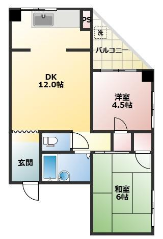 シンプルハイツの間取り