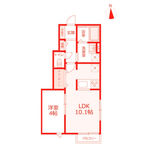 エルメゾン浦上台の間取り|人気の1LDK・角部屋・南向き