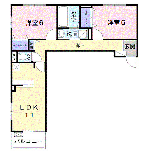 アルカンジュ光　壱番館の間取り
