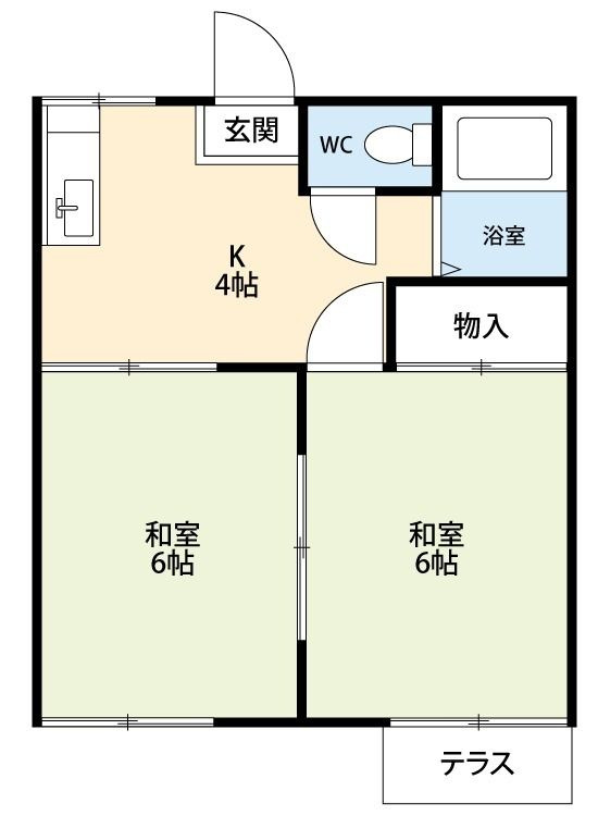 ベルフラットⅡの間取り