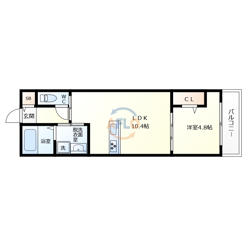サニーコート西加賀屋の間取り|サニーコート西加賀屋　　間取り