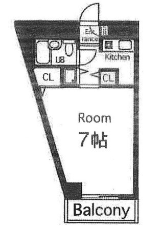 エトワール北梅田の間取り