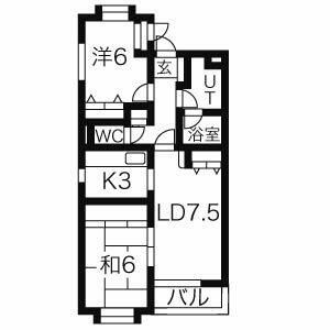 エクセレント中野の間取り|間取りです。