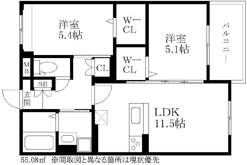 ボワットノワールの間取り