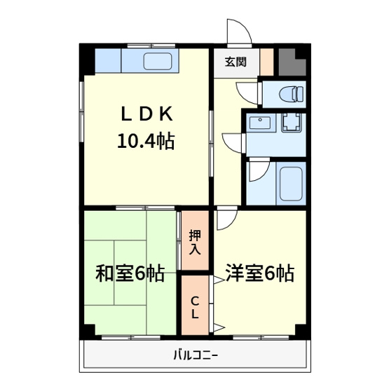 【間取り】 | メゾン飛鳥