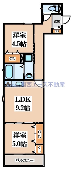 【間取り】 | クリエオーレ菱屋東