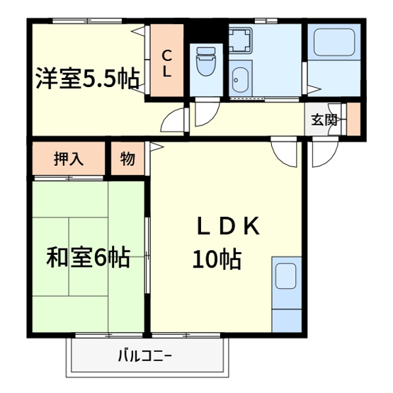 【間取り】 | パナハイツ吉田