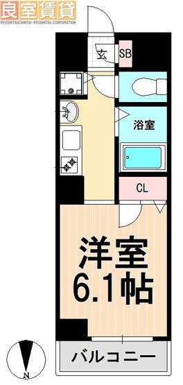 【間取り】 | プレミアムコート名古屋金山インテルノ