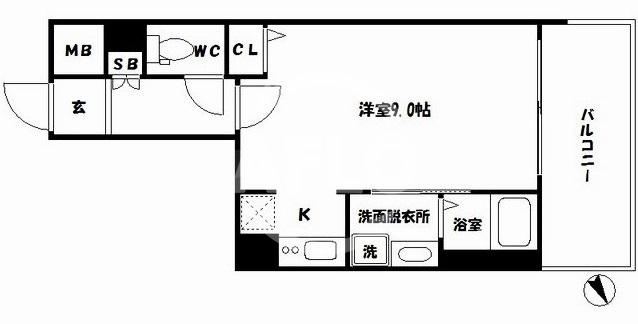 プレサンス立売堀パークシティの間取り|プレサンス立売堀パークシティ　間取り