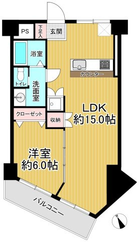 津田沼サニーマンションの間取り