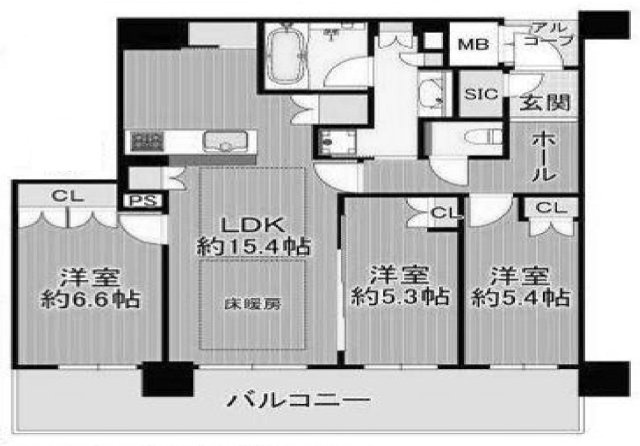 ザ・ファインタワー梅田豊崎の間取り