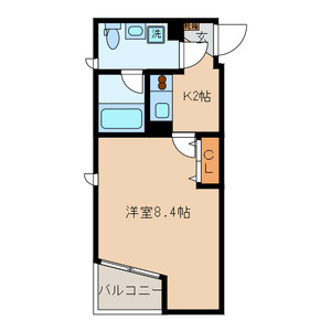 フラット太子堂の間取り|間取りです。