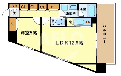 レジュールアッシュ福島の間取り|レジュールアッシュ福島　間取り