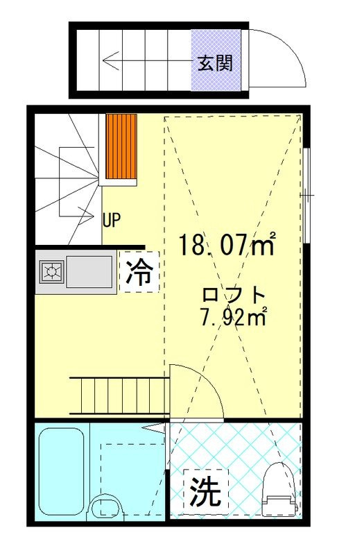 インベスト羽田Ⅰの間取り|間取りです。