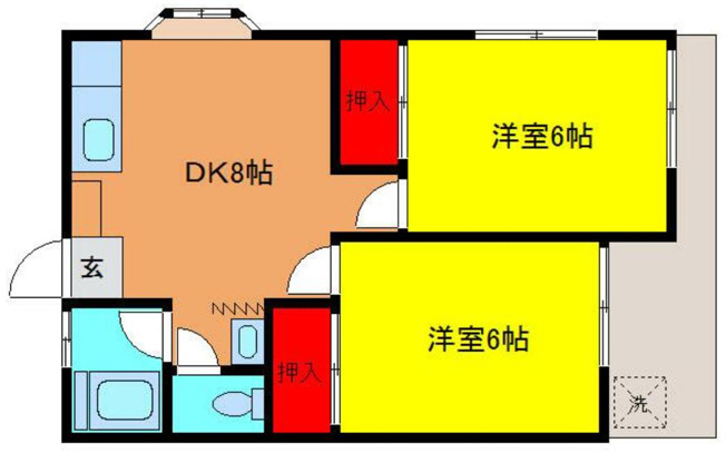 【間取り】 | グリーンハイツ元木