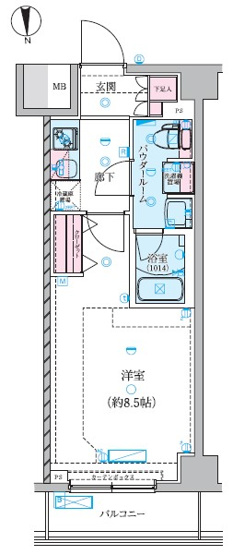 【間取り】 | GENOVIA川崎鈴木町skygarden