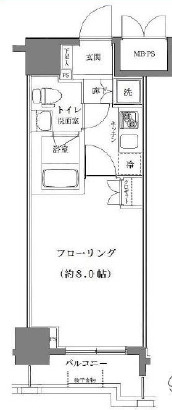 ライジングプレイス南千住の間取り