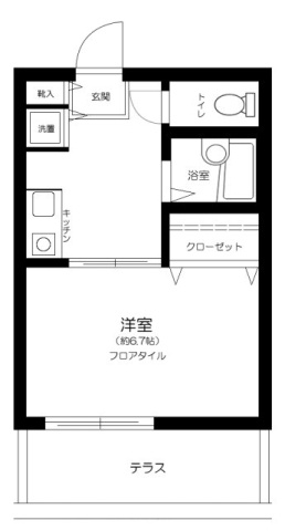 練馬区石神井台７丁目のアパートの間取り