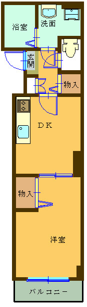 カルム海神の間取り