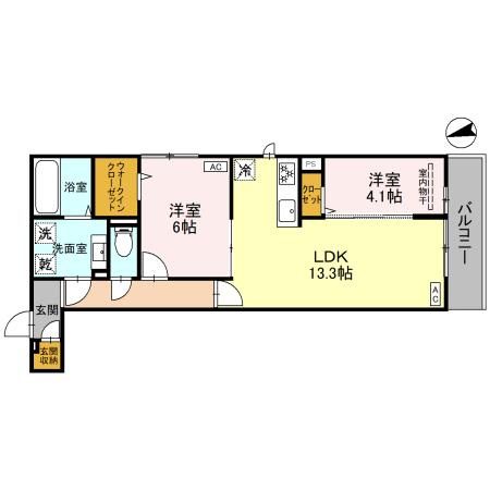 D-ROOM平野本町の間取り