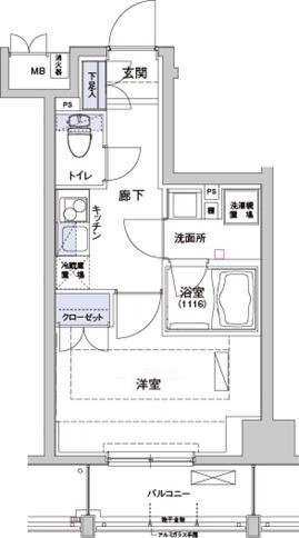 ハーモニーレジデンス住吉の間取り|間取りです。