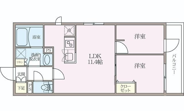 ラヴィエール住吉駅前の間取り|間取りです。