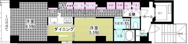 ＬＩＬＩＯ小石川の間取り|間取りです。
