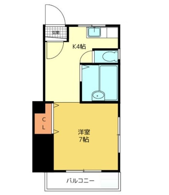 金山フラッツの間取り|間取りです。