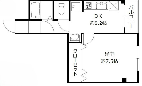 サンハイツ大領の間取り