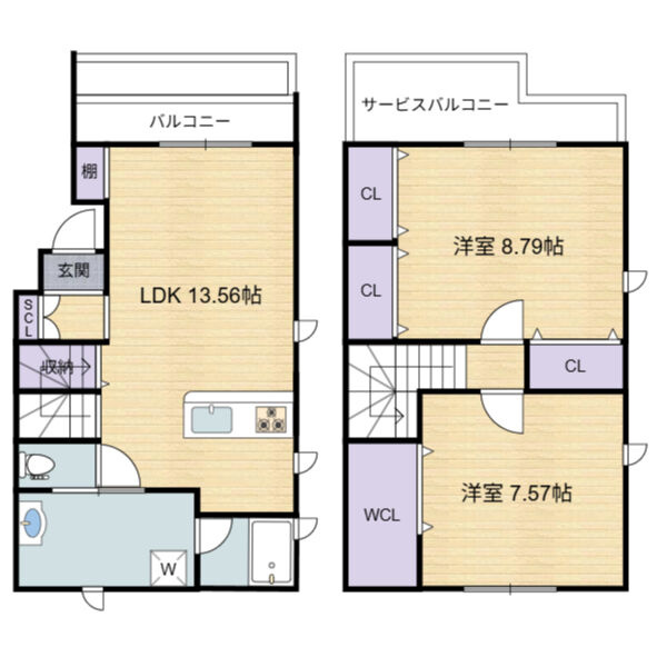 Casa feliz平野東の間取り