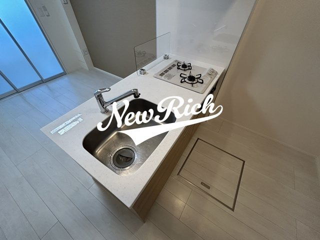伊勢崎市今泉町１丁目のアパートのキッチン