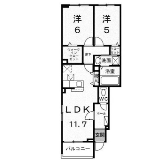 【間取り】 | プラシードⅡ