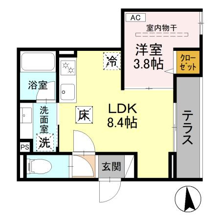 【間取り】 | DPaina岩戸北四丁目