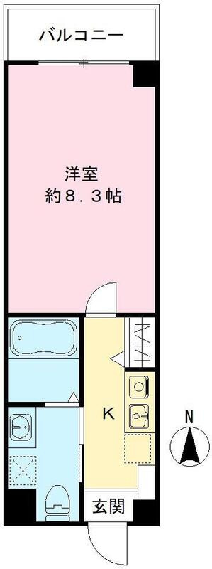 HRフロントリーガル平野の間取り