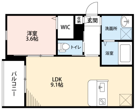 大阪市住吉区長居東1丁目PJの間取り