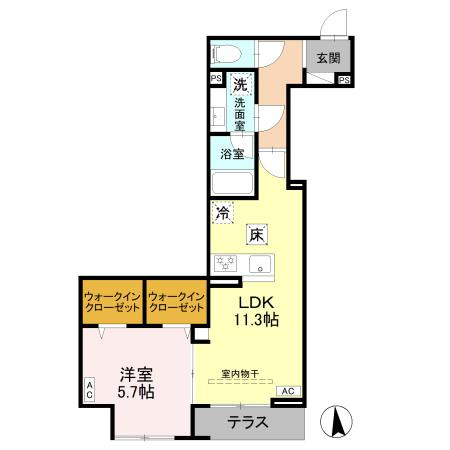 【間取り】 | DPaina岩戸北四丁目