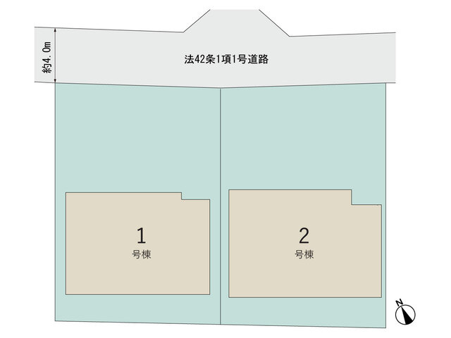 【区画図】 | 浜松市中央区和合町 新築一戸建て 2号棟 | 2号棟の区画図です
