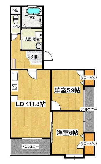 エスポワール若狭IIの間取り