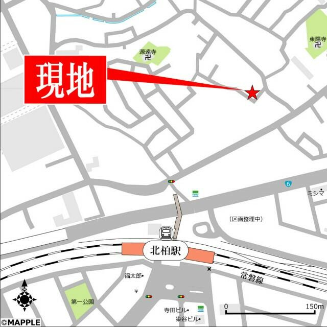 グランシエル北柏の地図