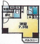 メインステージ本駒込駅前の間取り