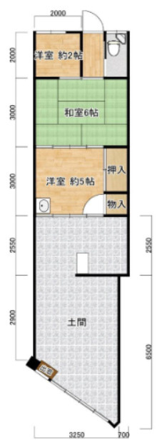 大阪市都島区大東町１丁目の店舗の間取り
