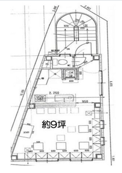 大阪市東淀川区淡路５丁目の店舗一部の間取り