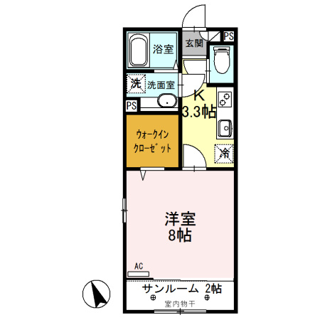 ルビー　Ｄの間取り